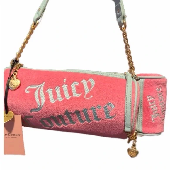 BNWT RARE & HTF Juicy Couture Pink Lemonade Barrel Bag - Picture 3 of 6